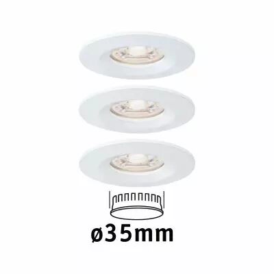 Encastr� LED Nova mini fixe IP44 3x4W 2700 K Blanc d�poli 230V (94299)
