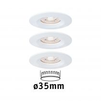 Encastr LED Nova mini fixe IP44 3x4W 2700 K Blanc dpoli 230V (94299)