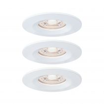 Encastré LED Nova mini fixe IP44 3x4W 2700 K Blanc dépoli 230V (94299)