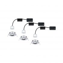 Encastré LED Nova mini fixe IP44 3x4W 2700 K Chrome 230V (94303)