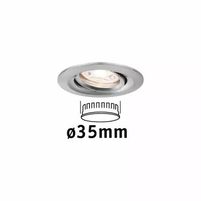 Encastr� LED Nova mini orientable 1x4W 2700 K Acier bross� 230V (94294)