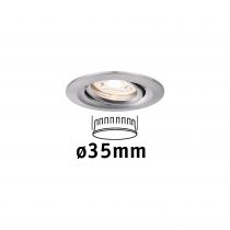 Encastré LED Nova mini orientable 1x4W 2700 K Acier brossé 230V (94294)