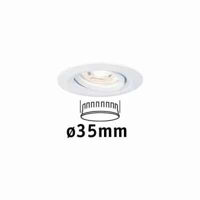 Encastr� LED Nova mini orientable 1x4W 2700 K Blanc d�poli 230V (94292)
