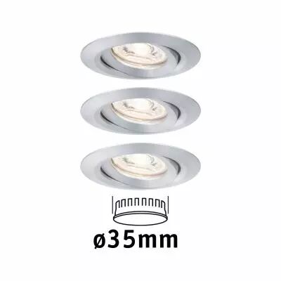 Encastr� LED Nova mini orientable 3x4W 2700 K Alu tourn� 230V (94297)