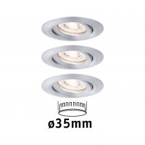 Encastré LED Nova mini orientable 3x4W 2700 K Alu tourné 230V (94297)