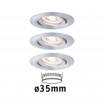 Encastré LED Nova mini orientable 3x4W 2700 K Alu tourné 230V (94297)