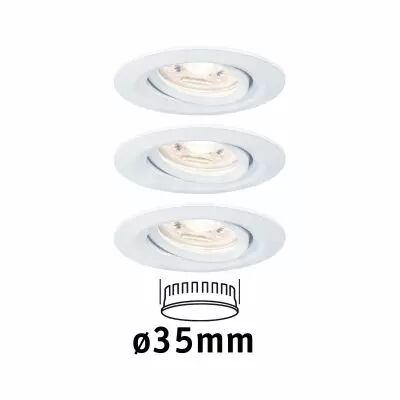Encastr� LED Nova mini orientable 3x4W 2700 K Blanc d�poli 230V (94293)