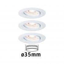 Encastré LED Nova mini orientable 3x4W 2700 K Blanc dépoli 230V (94293)