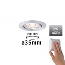 Encastré LED Nova mini Plus EasyDim orientable 1x4,2W 2700 K Alu 230V (92974)