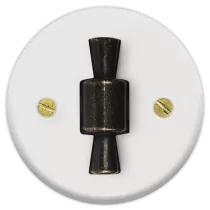 Enjoliveur blanc + poignée patinée OBZ (DSR 00-01-1-03-0-0-00)