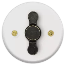 Enjoliveur blanc + poignée patinée ZLN (DSR 00-01-3-03-0-0-00)