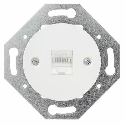 Enjoliveur pour prise RJ45 blanc (DSR 93-93-0-00-0-0-00)