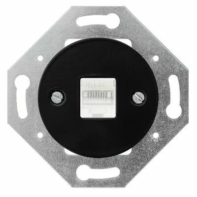 Enjoliveur pour prise RJ45 noir (DSR 93-94-0-00-0-0-00)