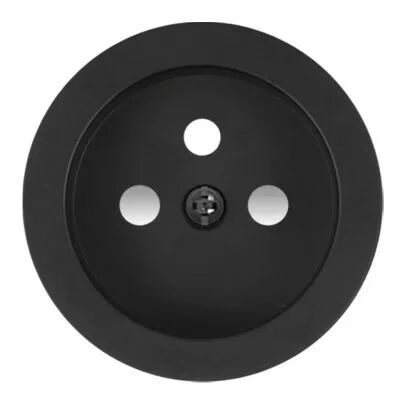 Enjoliveur prise de courant noir mat (DSR 00-Z2-0-00-0-0-00)