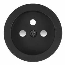 Enjoliveur prise de courant noir mat (DSR 00-Z2-0-00-0-0-00)