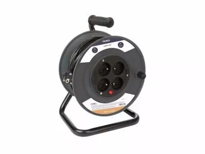 ENROULEUR 25 m - 3G1.5 - 4 PRISES (ECR25N3)