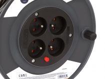 ENROULEUR 25 m - 3G1.5 - 4 PRISES (ECR25N3)