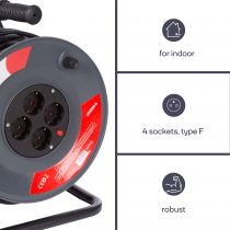 Enrouleur de cable 50 m - 3g1.5 (ECR50N-G)
