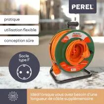 Enrouleur De C&acirc;ble Pour Jardin 50 M - 3G1.5 Schuko (EGCR50N2-G)
