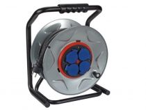 ENROULEUR NEOPRENE AVEC SYSTEME \ ANTI-TWIST\  - 25m - 3G2.5 - 4 PRISES
