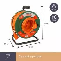 ENROULEUR POUR JARDIN 50 m - 3G1.5 (EGCR50N2)