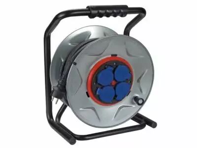 Enrouleur professionnel avec syst�me anti-rotation - c�ble en n�opr�ne - 40 m - 3g2.5 - 4 prises (ECR40NP25A-G)