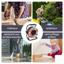 ENROULEUR PROFESSIONNEL N&Eacute;OPR&Egrave;NE - 40 m - 3G2.5 - 4 PRISES (ECR40NP25N)