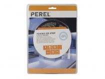 ENSEMBLE DE BANDE À LED FLEXIBLE ET ALIMENTATION - BLANC FROID - 300 LED - 5 m - 12Vcc (LEDS17W)