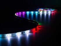 ENSEMBLE DE FLEXIBLE LED ANIMÉ, CONTRÔLEUR ET ALIMENTATION - RVB - 150 LED - 5 m - 12 VCC