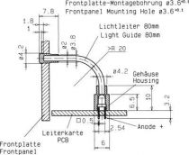 Ensemble guide lumiere flexible rouge