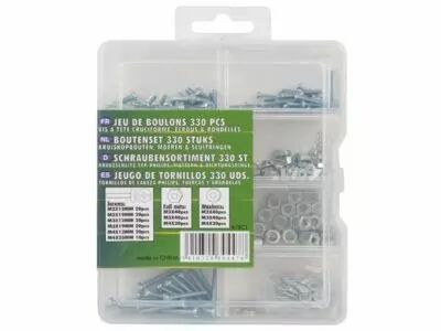 Ensemble visserie 330 pcs (vis philips, ecrous & rondelles) (K/SC1)