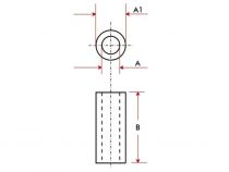 Entretoise en aluminium 5mm m3 (BUSA05)