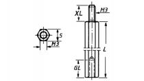 Entretoise metallique male - femelle 5mm m3 (BUS3FM05)