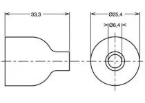 Enveloppe isolante pour embase circulaire etanche