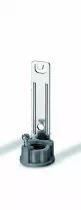 Equerre métallique, hauteur totale équerre/ monté: 85mm,clipsable sur douille E14 pour fausses bougies ou fourreaux de décoratio