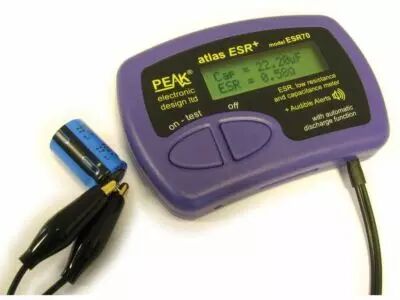Esr /  m�tre de r�sistance r�duite et capacim�tre (ESR70)