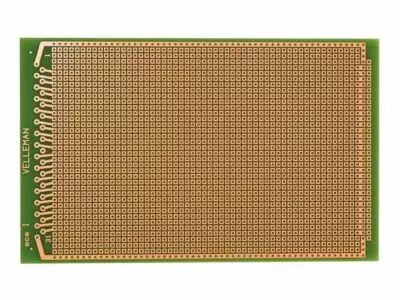 Eurocard pastille 1 trou - 100x160mm - fr4 (1pc/bl) (ECS1)