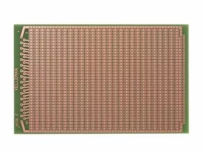 Eurocard pastille 2 trous - 100x160mm - fr4 (1pc/bl) (ECS2)