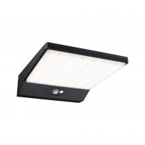 Extérieur solaire Wall Lamp 5W IP44 3000K Alu avec détecteur de mouvement (94334)