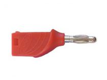 Fiche banane 4mm (convient pour branchement gigogne) - rouge (CM20R)