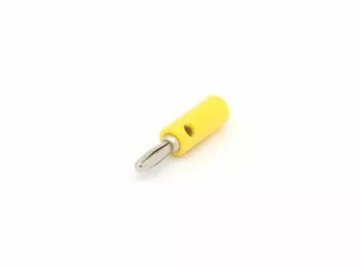 Fiche banane a souder + trou - jaune (CM2Y)