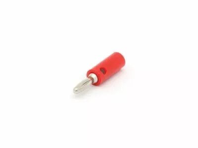 Fiche banane a souder + trou - rouge (CM2R)