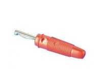 Fiche banane male 4mm rouge vis