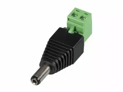 Fiche cc 5.5 x 2.1mm m�le vers connexion � vis (5 pcs) (CD020)