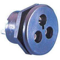 Fiche cylindrique male coudee 4poles 3a/250vac
