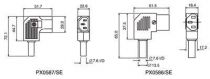 Fiche iec coudee femlle 2 poles +  terre horizontale