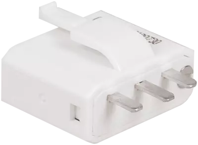 Fiche m�le 2P+T 6A pour raccordement sur boite DCL (61017)