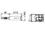 Fiche male a vis blanche diametre 4mm