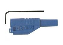 Fiche male bleue diametre 4mm securite