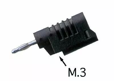 Fiche male reprise 4mm verte